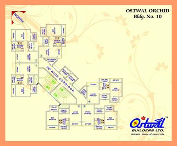 Image of 670 Sq.ft 1 BHK Apartment / Flat for sale in Shree Ostwal Ostwal Orchid, Mira Road East, Mira Bhayandar for Rs. 5600000