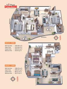 Image of 800 Sq.ft 2 BHK Apartment / Flat for sale in Saidham Kohlis Avenue, Mira Patti, Allahabad for Rs. 5811313