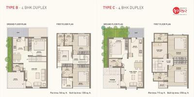 Image of 785 Sq.ft 1 BHK Independent House for sale in Ananta Sanskar, Madhav Nagar Twp, Vadodara for Rs. 3400000