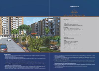 Image of 1980 Sq.ft 3 BHK Apartment / Flat for sale in Shree Hari Shayona Aagman Phase II Block A And B, Gota, Ahmedabad for Rs. 8800000