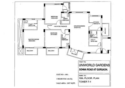 Image of 320 Sq.ft 1 RK Apartment / Flat for sale in Unitech Uniworld Gardens 1, Sector 47, Gurgaon for Rs. 2500000