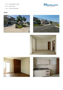 Image of 2205 Sq.ft 4 BHK Villa for sale in Vatika Signature Villas, Sector 82, Gurgaon for Rs. 69000000