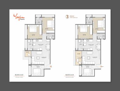Image of 1629 Sq.ft 3 BHK Apartment / Flat for sale in Yogi Platina, Sargasan, Gandhinagar for Rs. 8000000
