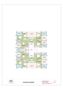 Image of 1500 Sq.ft 3 BHK Apartment / Flat for sale in Saanidhya Aavkar Amore, Sargasan, Gandhinagar for Rs. 10000000