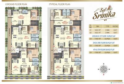 Image of 1600 Sq.ft 3 BHK Apartment / Flat for sale in Sai Srinika, Jayanagar, Bengaluru for Rs. 18700000