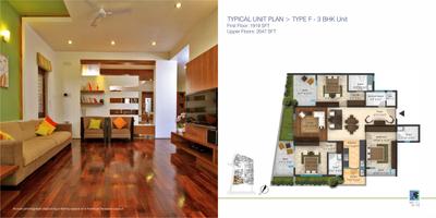 Image of 1919 Sq.ft 3 BHK Apartment / Flat for sale in Versova Sky, Kaggadasapura, Bengaluru for Rs. 28500000