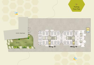 Image of 839 Sq.ft 2 BHK Apartment / Flat for sale in K B Rohamare Manomay Dream Home, Adgaon, Nashik for Rs. 3500000
