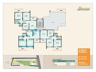 Image of 388 Sq.ft 1 RK Apartment / Flat for sale in Vastushodh Anandgram Wakhari, Wakhari, Pune for Rs. 850000