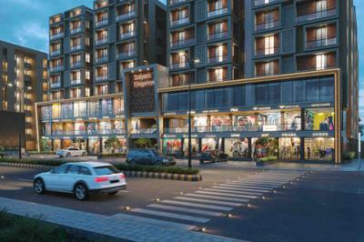 Image of 418 Sq.ft 2 BHK Apartment / Flat for sale in Satyam Elegance, Bhakti Nagar, Rajkot for Rs. 2800000