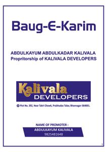 Kalivala Baug E Karim Brochure 1