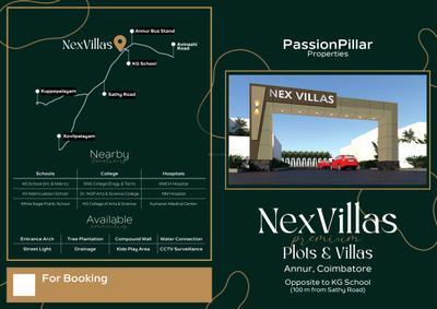 Image of 1435 Sq.ft Residential Plot / Land for sale in Passion Nexvillas, Annur, Coimbatore for Rs. 2931000