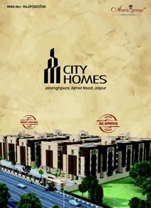 Image of 855 Sq.ft 2 BHK Apartment / Flat for sale in Auric City Homes, Jaisinghpura, Jaipur for Rs. 1130000