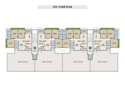 Image of 1035 Sq.ft 3 BHK Apartment / Flat for sale in Empire Lavish Square, Kadi, Mehsana for Rs. 5200000