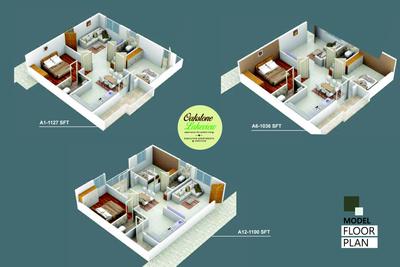 Image of 1075 Sq.ft 2 BHK Apartment / Flat for sale in Oakstone Lakeview, Varthur, Bengaluru for Rs. 12000000