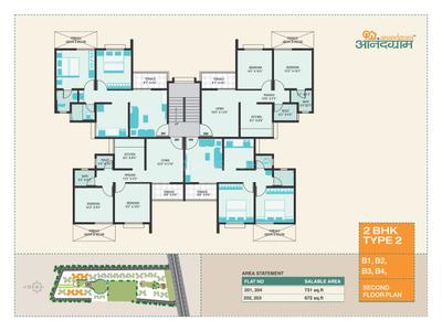 Image of 388 Sq.ft 1 RK Apartment / Flat for sale in Vastushodh Anandgram Wakhari, Wakhari, Pune for Rs. 850000
