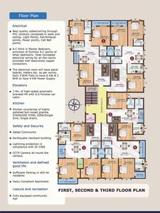 Image of 1289 Sq.ft 3 BHK Apartment / Flat for sale in 7th Sky Apartment, Chandrasekharpur, Bhubaneswar for Rs. 14900000