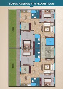 Image of 1400 Sq.ft 3 BHK Apartment / Flat for sale in Nehra Lotus Avenue, Sector 73, Noida for Rs. 5006666