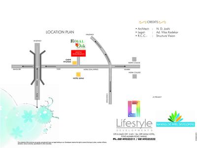 Image of 750 Sq.ft 2 BHK Apartment / Flat for sale in Lifestyle Royal Oak, Wakad, Pune for Rs. 7000000