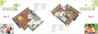 Image of 900 Sq.ft 1 RK Apartment / Flat for sale in Sai Green Valley, Ghuma, Ahmedabad for Rs. 3600000