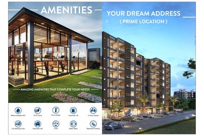 Image of 650 Sq.ft 3 BHK Apartment / Flat for sale in Aayush Apple Door Apartment, Nagalpur, Mehsana for Rs. 5200000