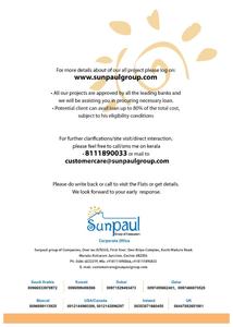 Image of 1170 Sq.ft 2 BHK Apartment / Flat for sale in Sunpaul Alna, Thrippunithura, Kochi for Rs. 6800000