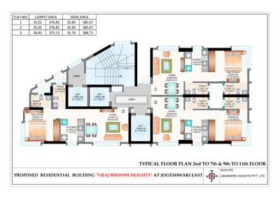 Image of 512 Sq.ft 1 BHK Apartment / Flat for sale in Landmark Vraj Bhumi Heights, Jogeshwari East, Mumbai for Rs. 8000000