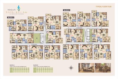 Image of 1423 Sq.ft 3 BHK Apartment / Flat for sale in Yoga Sai Srikaram, Kaggadasapura, Bengaluru for Rs. 14800000