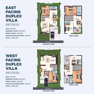 Image of 2340 Sq.ft 3 BHK Villa for sale in Vijaya Bheri OAK Ville, Taramatipet, Hyderabad for Rs. 12500000