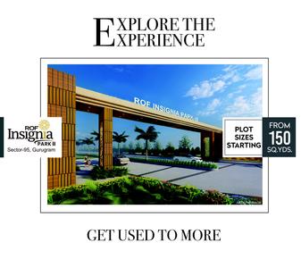 Image of 153 Sq.ft Residential Plot / Land for sale in ROF Insignia Park 2, Sector 95, Gurgaon for Rs. 25200000