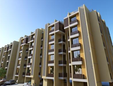 Image of 1260 Sq.ft 2 BHK Apartment / Flat for sale in Binori Sonnet, Bopal, Ahmedabad for Rs. 7000000