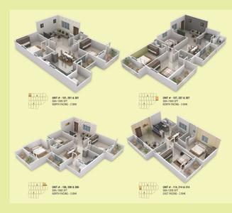 Image of 1522 Sq.ft 3 BHK Apartment / Flat for sale in Sapthagiri Gokulam, K R Puram, Bengaluru for Rs. 11500000