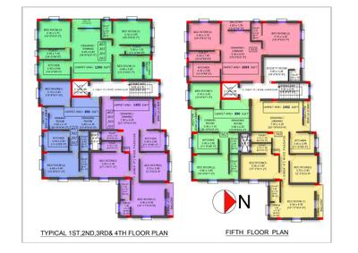 Image of 1281 Sq.ft 2 BHK Apartment / Flat for sale in Shuvam Renu Residency Phase 2, Patia, Bhubaneswar for Rs. 10888500