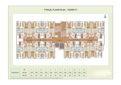 Image of 1704 Sq.ft 3 BHK Apartment / Flat for sale in Ozone Greens Phase 2 by Ozone Group, Medavakkam, Chennai for Rs. 9500000