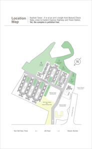 Image of 700 Sq.ft 2 BHK Apartment / Flat for sale in Kashish Park Tower, Dharamveer Nagar, Thane for Rs. 12500000