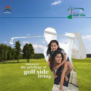 Image of 1350 Sq.ft 2 BHK Apartment / Flat for sale in Arocon Golf Ville, Crossings Republik, Ghaziabad for Rs. 9600000
