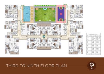 Image of 1865 Sq.ft 3 BHK Apartment / Flat for sale in Rishi Shekhar Global, Nipania, Indore for Rs. 13987500