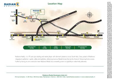 Image of 1468 Sq.ft Residential Plot / Land for sale in Radiance Jade Garden, Mannivakkam, Chennai for Rs. 9100000