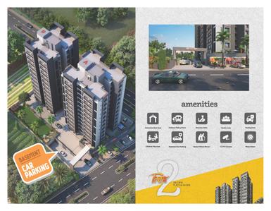 Image of 1170 Sq.ft 2 BHK Apartment / Flat for sale in Tirth 2, Narolgam, Ahmedabad for Rs. 3800000