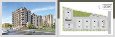 Image of 574 Sq.ft 2 BHK Apartment / Flat for sale in Nirman Kesar Exotica, Hanspura, Ahmedabad for Rs. 5951000