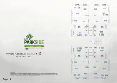 Image of 960 Sq.ft 3 BHK Apartment / Flat for sale in Eco Parkside, Bhimrad, Surat for Rs. 8400000