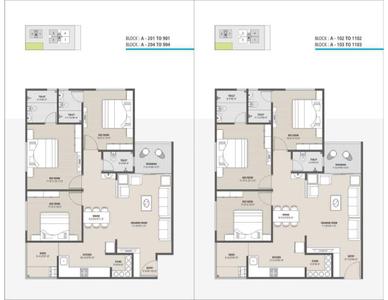 Image of 1200 Sq.ft 3 BHK Apartment / Flat for sale in Shlok Mirabel, Gota, Ahmedabad for Rs. 8500000