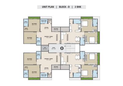 Image of 1035 Sq.ft 3 BHK Apartment / Flat for sale in Empire Lavish Square, Kadi, Mehsana for Rs. 5200000