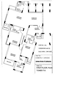 Image of 320 Sq.ft 1 RK Apartment / Flat for sale in Unitech Uniworld Gardens 1, Sector 47, Gurgaon for Rs. 2500000