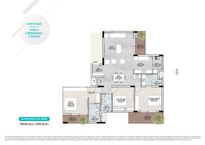 Image of 3450 Sq.ft 4 BHK Apartment / Flat for sale in Brigade Millennium Annexe, JP Nagar, Bengaluru for Rs. 45000000