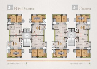Image of 2350 Sq.ft 4 BHK Apartment / Flat for sale in Pioneer Luxury, Bhimrad, Surat for Rs. 16500000