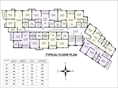 Image of 1017 Sq.ft 2 BHK Apartment / Flat for sale in Royal Pashupati, Rajarhat, Kolkata for Rs. 4475000