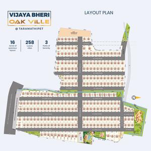 Image of 2340 Sq.ft 3 BHK Villa for sale in Vijaya Bheri OAK Ville, Taramatipet, Hyderabad for Rs. 12500000