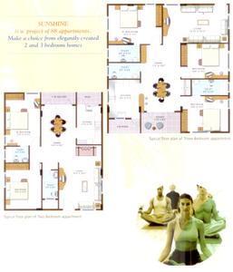 Image of 1300 Sq.ft 3 BHK Apartment / Flat for sale in DSR Sunshine, Dodda Banaswadi, Bengaluru for Rs. 24000000