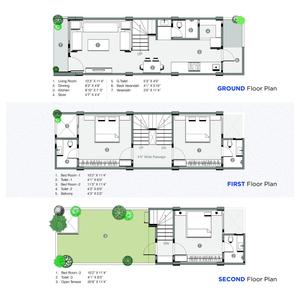Image of 1200 Sq.ft 3 BHK Independent House for sale in Aditya Bungalows, Lambha, Ahmedabad for Rs. 7490000