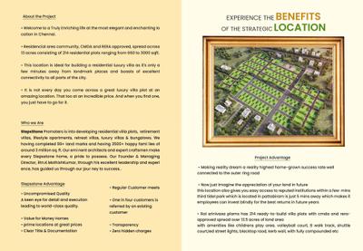 Image of 637 Sq.ft Residential Plot / Land for sale in StepsStone Ria Srinivasa Palms, Thirunindravur, Chennai for Rs. 1800000
